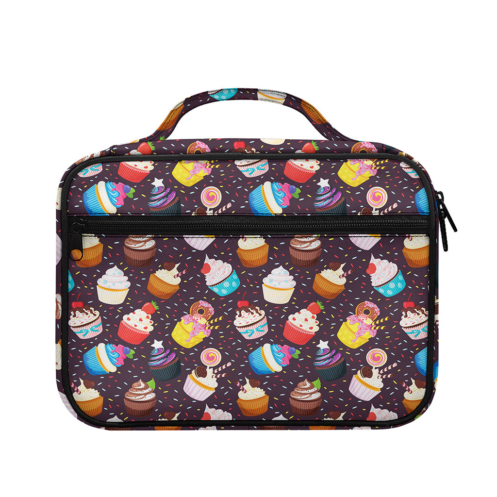 Cute Cupcake Pattern Print Briefcase Bible Bag