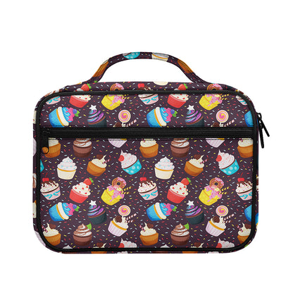 Cute Cupcake Pattern Print Briefcase Bible Bag