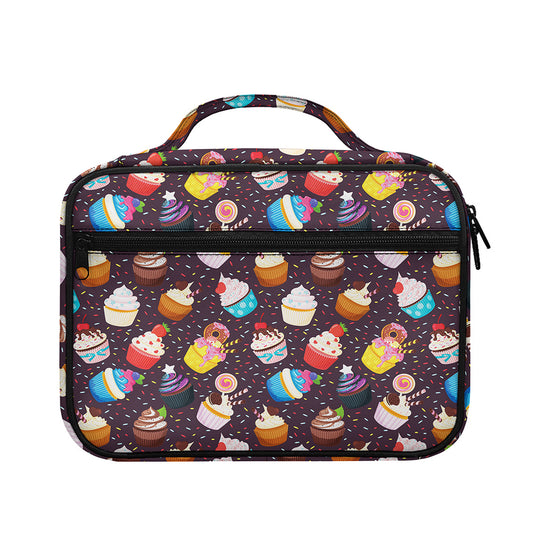 Cute Cupcake Pattern Print Briefcase Bible Bag