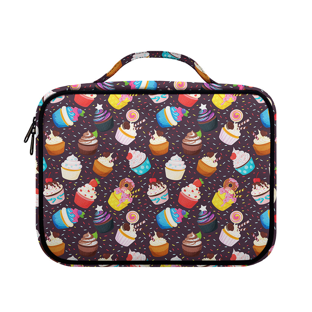 Cute Cupcake Pattern Print Briefcase Bible Bag