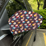 Cute Cupcake Pattern Print Car Side Mirror Covers