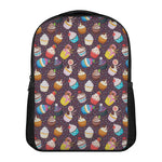 Cute Cupcake Pattern Print Casual Backpack