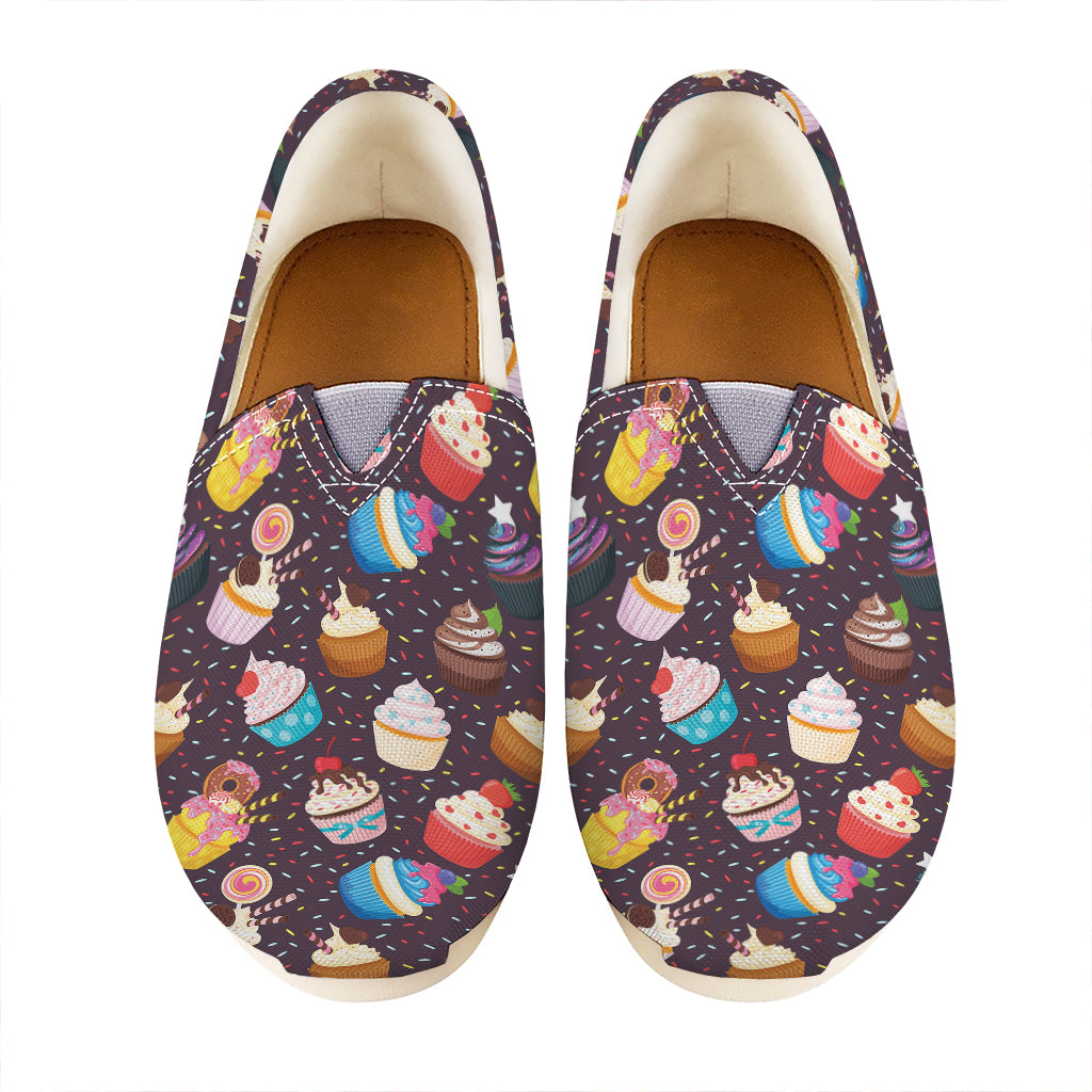 Cute Cupcake Pattern Print Casual Shoes