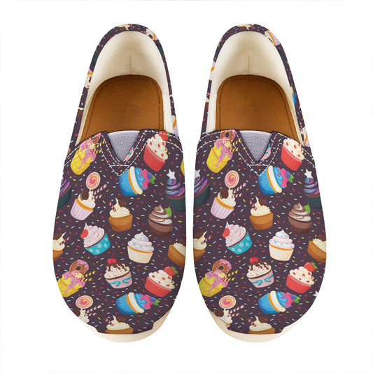 Cute Cupcake Pattern Print Casual Shoes