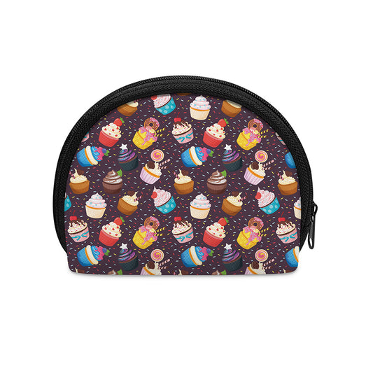 Cute Cupcake Pattern Print Coin Purse