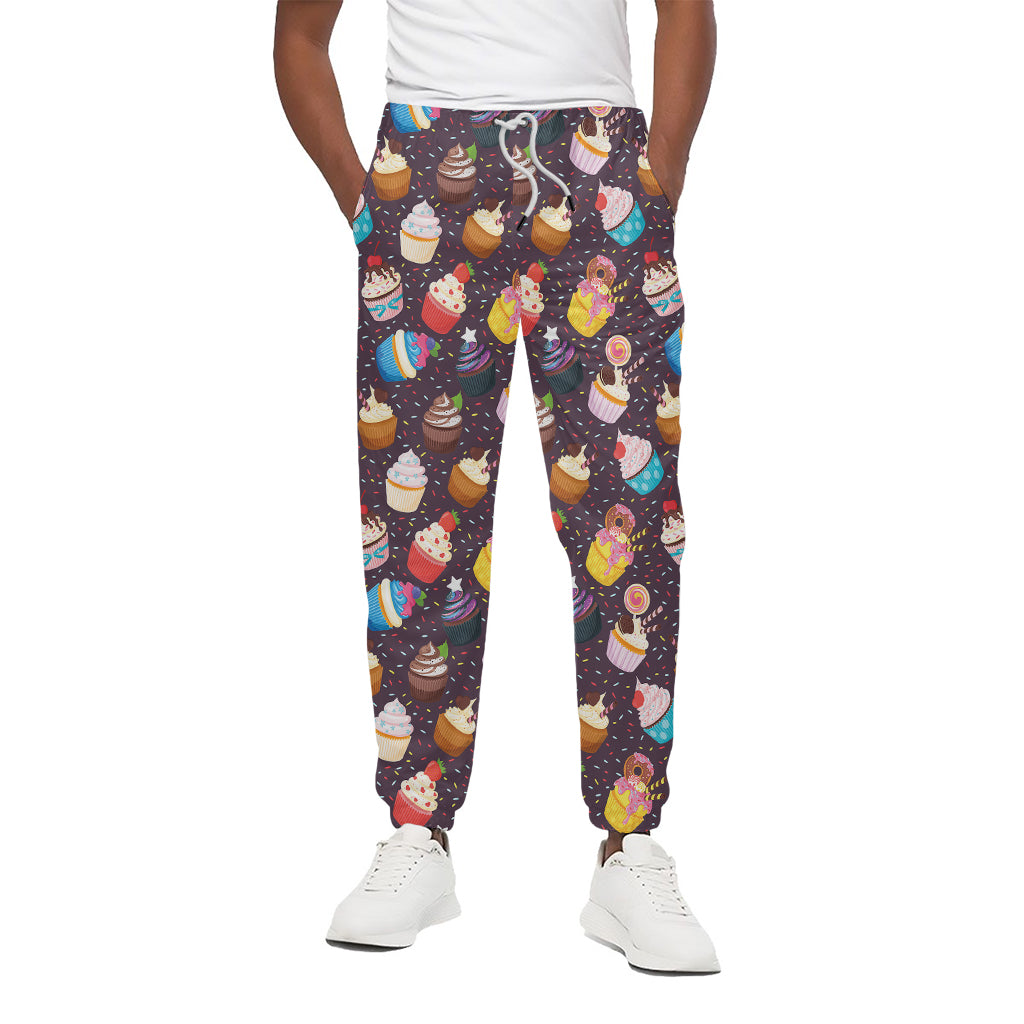 Cute Cupcake Pattern Print Cotton Pants