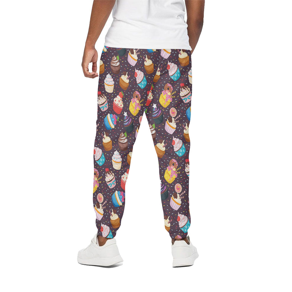 Cute Cupcake Pattern Print Cotton Pants