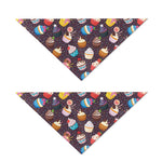 Cute Cupcake Pattern Print Dog Bandana
