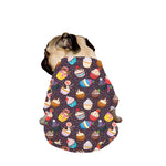Cute Cupcake Pattern Print Dog Zip Up Jacket