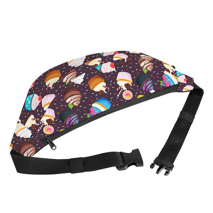 Cute Cupcake Pattern Print Fanny Pack