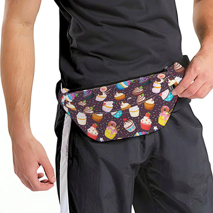 Cute Cupcake Pattern Print Fanny Pack