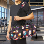 Cute Cupcake Pattern Print Gym Bag
