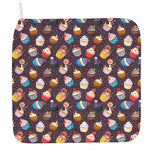 Cute Cupcake Pattern Print Hand Towel