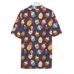 Cute Cupcake Pattern Print Hawaiian Shirt