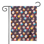 Cute Cupcake Pattern Print House Flag