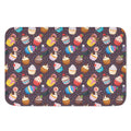 Cute Cupcake Pattern Print Indoor Door Mat