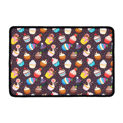 Cute Cupcake Pattern Print Kitchen Mat