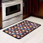 Cute Cupcake Pattern Print Kitchen Mat