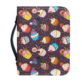 Cute Cupcake Pattern Print Leather Bible Cover