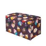 Cute Cupcake Pattern Print Leather Tissue Box Cover
