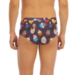 Cute Cupcake Pattern Print Men's Briefs