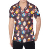 Cute Cupcake Pattern Print Men's Shirt