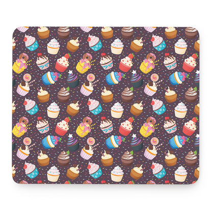 Cute Cupcake Pattern Print Mouse Pad