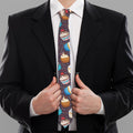 Cute Cupcake Pattern Print Necktie