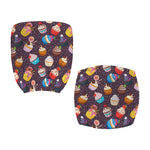 Cute Cupcake Pattern Print Office Chair Cover