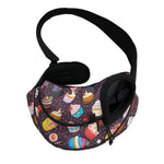 Cute Cupcake Pattern Print Pet Sling Carrier