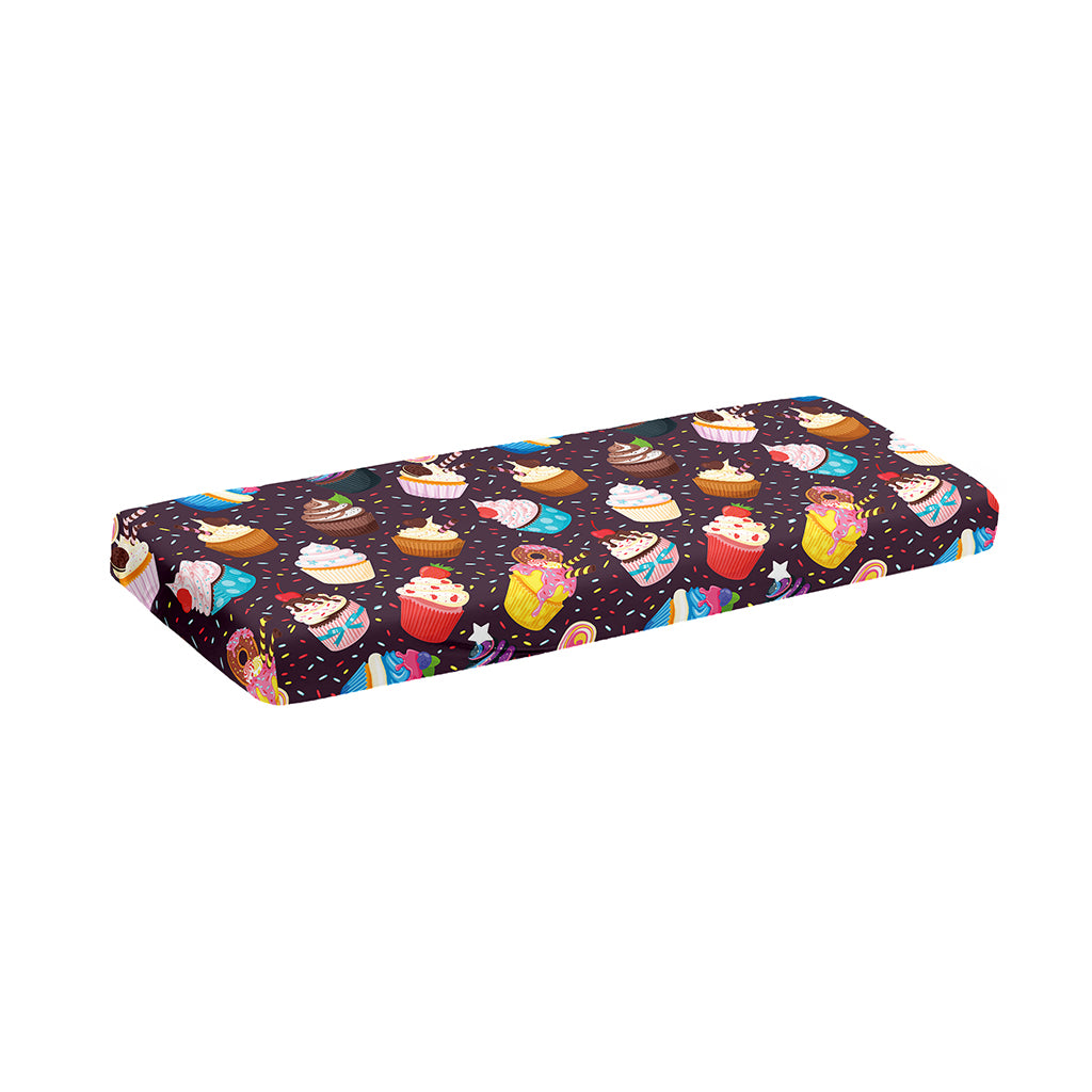 Cute Cupcake Pattern Print Piano Keyboard Cover