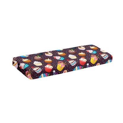 Cute Cupcake Pattern Print Piano Keyboard Cover