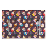 Cute Cupcake Pattern Print Placemat