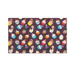 Cute Cupcake Pattern Print Polyester Flag