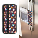 Cute Cupcake Pattern Print Refrigerator Handle Covers