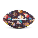 Cute Cupcake Pattern Print Rugby Ball