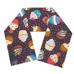Cute Cupcake Pattern Print Scarf