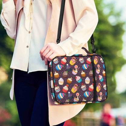 Cute Cupcake Pattern Print Shoulder Strap Bible Bag