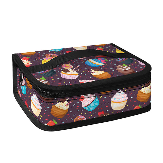 Cute Cupcake Pattern Print Small Lunch Bag