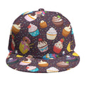 Cute Cupcake Pattern Print Snapback Cap