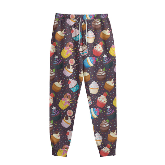 Cute Cupcake Pattern Print Sweatpants