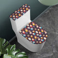 Cute Cupcake Pattern Print Toilet Lid And Tank Cover Set