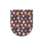Cute Cupcake Pattern Print Toilet Lid Cover