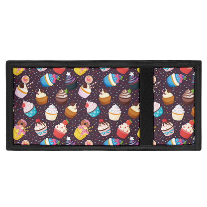 Cute Cupcake Pattern Print Trifold Wallet