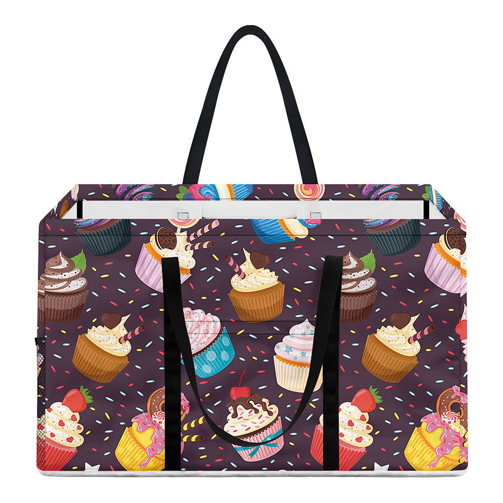Cute Cupcake Pattern Print Utility Tote Bag