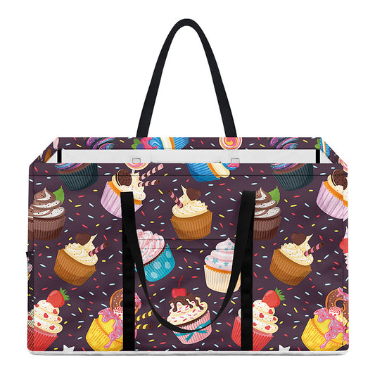 Cute Cupcake Pattern Print Utility Tote Bag