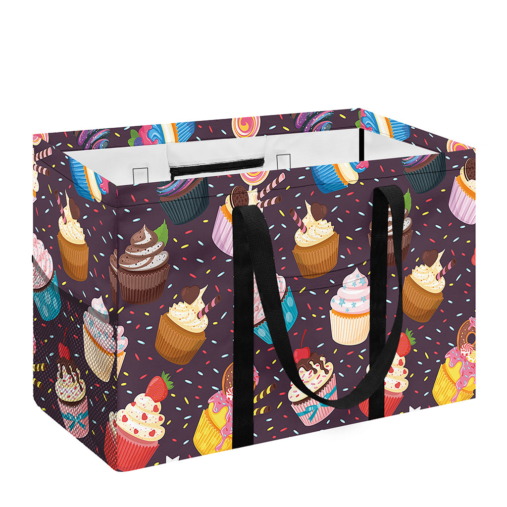 Cute Cupcake Pattern Print Utility Tote Bag