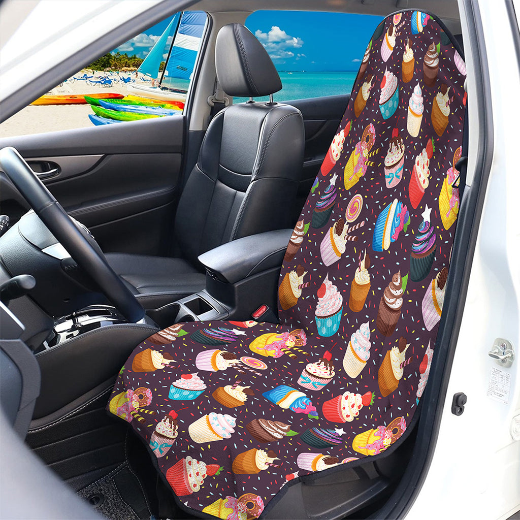 Cute Cupcake Pattern Print Waterproof Car Seat Cover