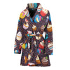 Cute Cupcake Pattern Print Women's Bathrobe