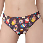 Cute Cupcake Pattern Print Women's Panties